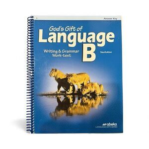 Abeka 5th Grade Language 5 God's Gift of Language B Activities Teacher Key